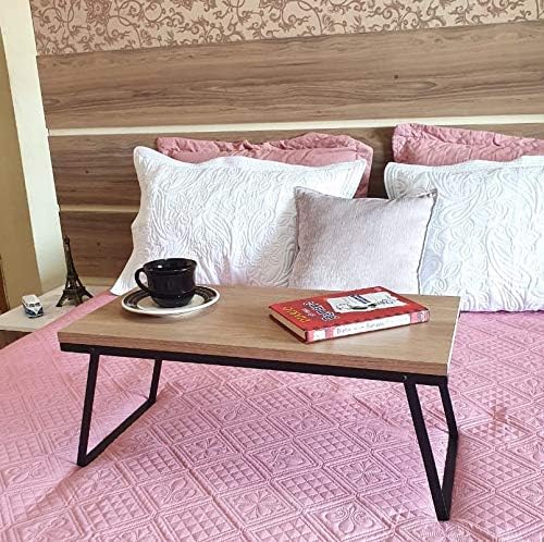 Mesa Dobrável Strassis Design SD-3006 Metal e MDF Cor: Preto