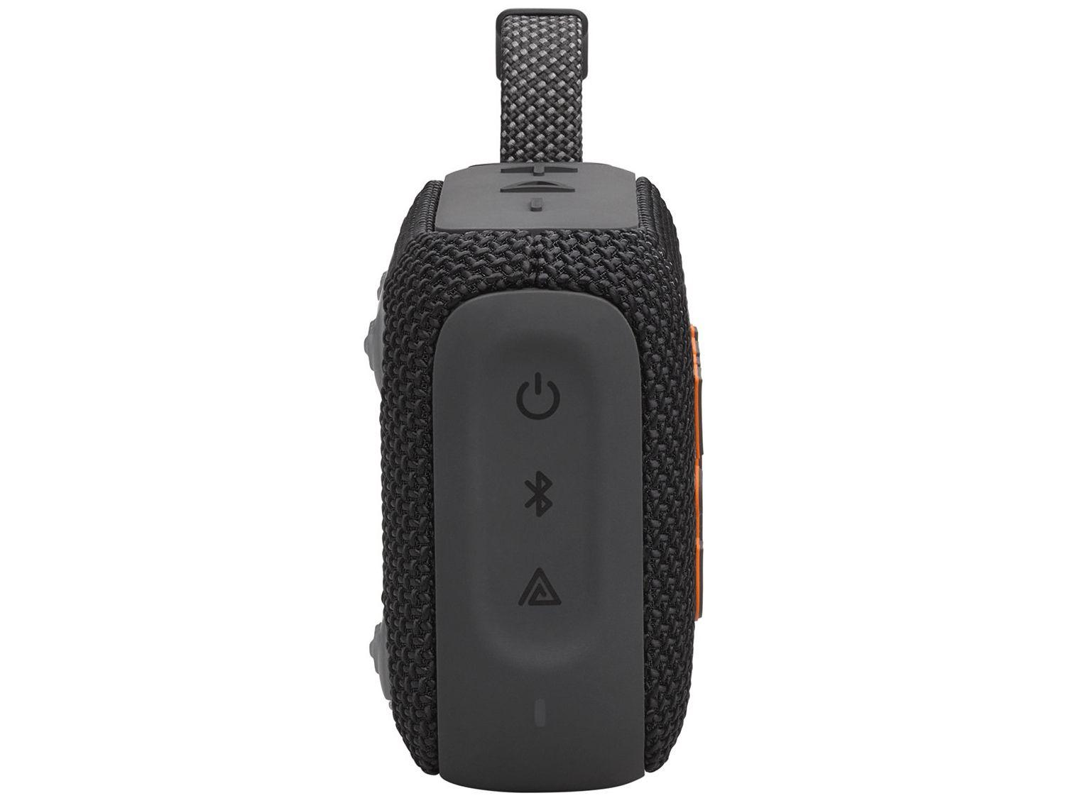 JBL, Caixa de Som, JBL, Go 4, Bluetooth, Portátil, Auracast, À Prova D'água e Poeira - Preta