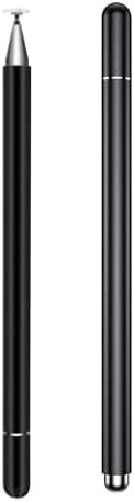 Caneta stylus capacitiva para telas touch (tablets, smartphones e notebooks) compatível com Apple, Samsung, Xiaomi, Motorola, etc (Preto e branco)