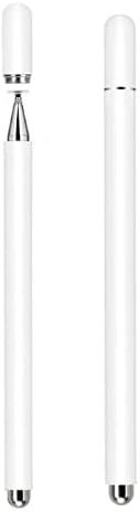 Caneta stylus capacitiva para telas touch (tablets, smartphones e notebooks) compatível com Apple, Samsung, Xiaomi, Motorola, etc (Preto e branco)