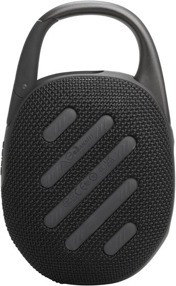 JBL, Caixa de Som, Clip 5, Bluetooth, Portátil, À Prova D'água e Poeira, Com Auracast - Preta