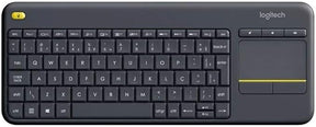 Teclado sem fio Logitech K400 Plus TV com Controle Easy Media e Touchpad Integrado, Conexão USB Unifying e Layout ABNT2