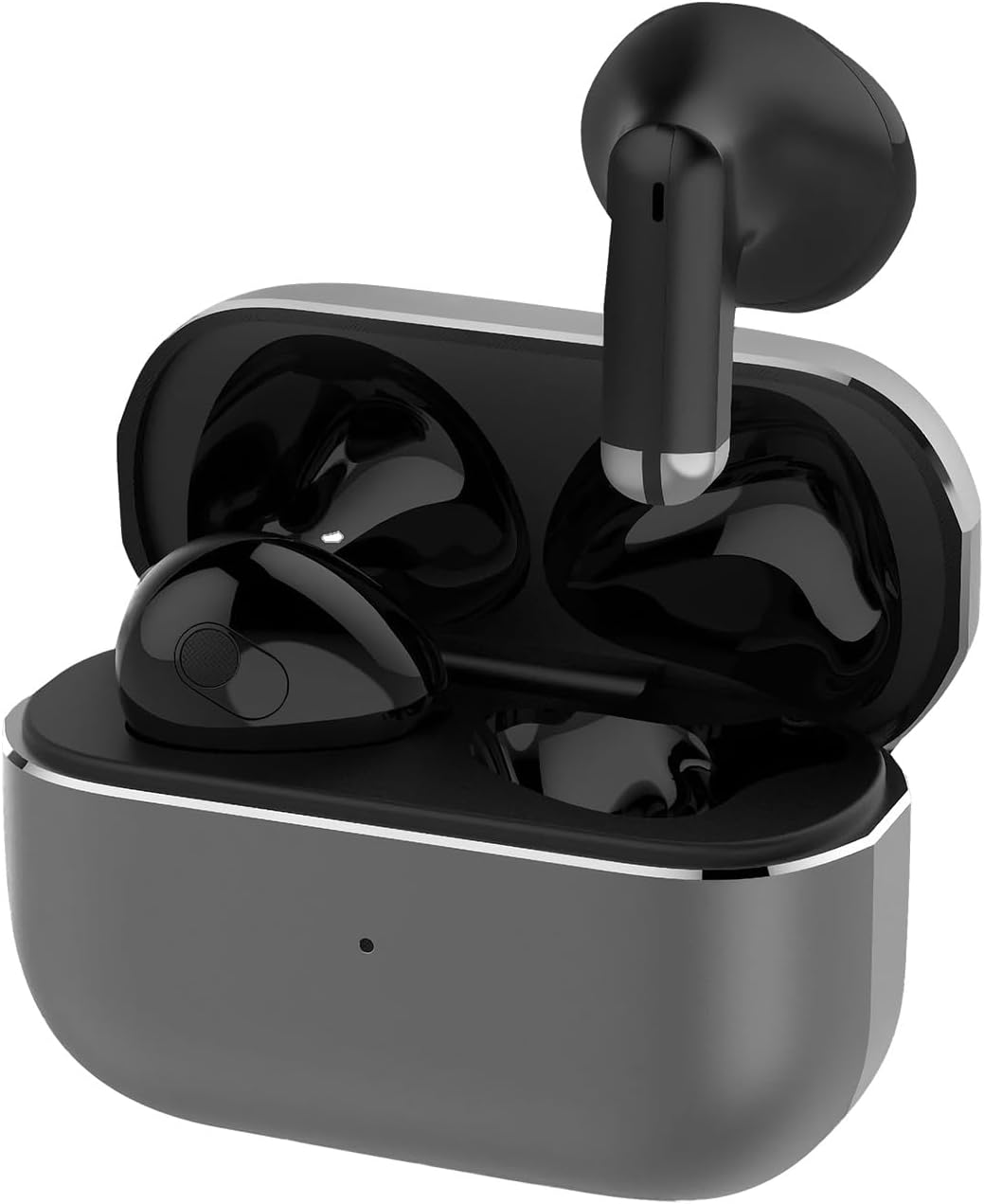 Fone De Ouvido Sem Fio Tws Fone Bluetooth 5.3 com Microfone Caixa de metal Liga De Zinco Tipo-C Cancelamento de Ruidos Rs-13