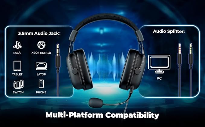 Headphone Fone de Ouvido Havit HV-H2002d, Gamer, com Microfone, Falante 53mm, Plug 3.5mm: compatível com XBOX ONE e PS4, HAVIT, HV-H2002d e Outros Marca: havit