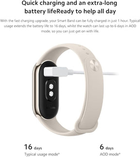 xiaomi mi band 8 versão global (ouro)