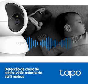 CAMERA DE SEGURANCA WI-FI 360 1080P FULL HD TP-LINK TAPO C200 BRANCO