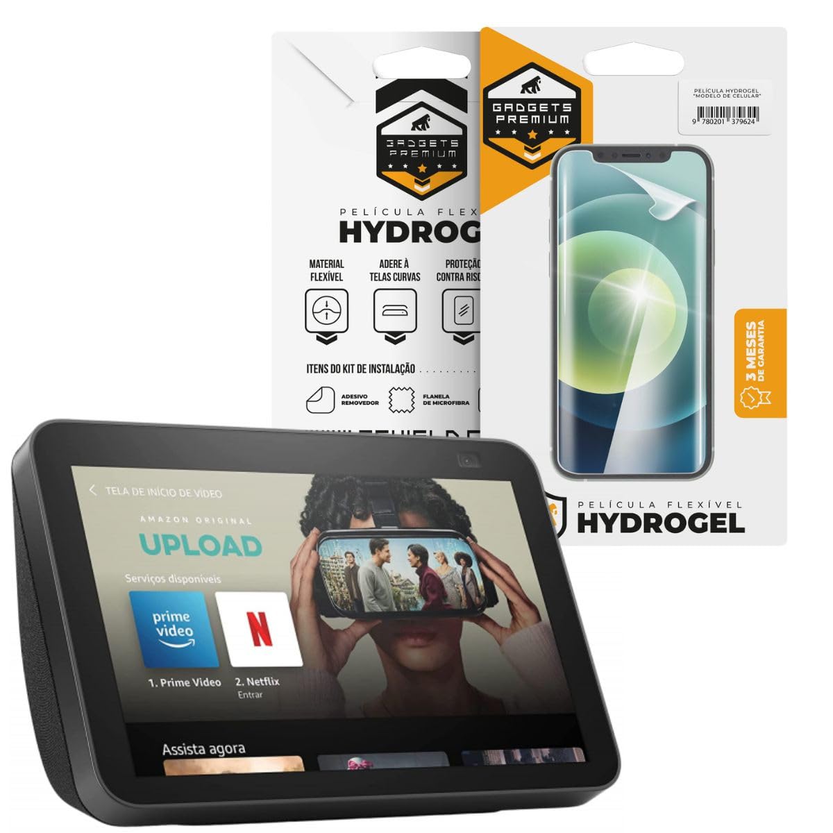 Película para Alexa Echo Show 8-1ª e 2° Geração - Hydrogel HD