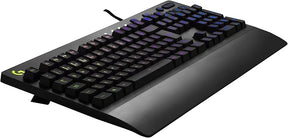 Teclado Gamer Logitech G213 com Layout ABNT2, RGB LIGHTSYNC, Controles de Mídia Dedicados, Design Durável e Resistente à Respingos