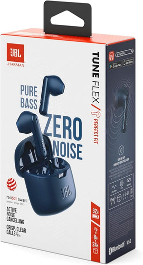 JBL, Fone de Ouvido Sem Fio, Bluetooth, Tune Flex TWS - Azul