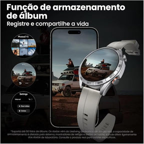 Smartwatch Haylou Solar 5, Tela Amoled 1,58 Ip68 À Prova D'água, Chamadas Bluetooth, Modelo 2025 - Prata