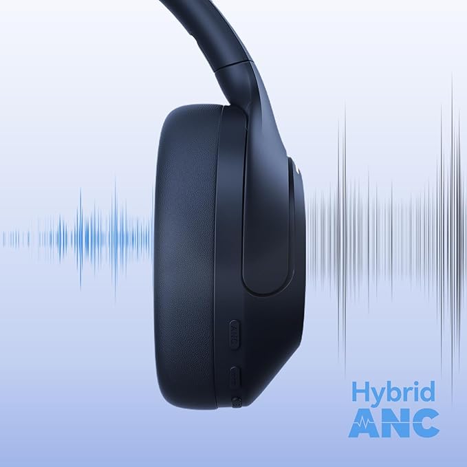 Haylou Fones de ouvido sem fio com cancelamento de ruído, S35 ANC Headphone, BLUETOOTH 5.2
