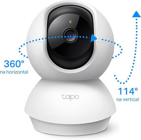 CAMERA DE SEGURANCA WI-FI 360 1080P FULL HD TP-LINK TAPO C200 BRANCO