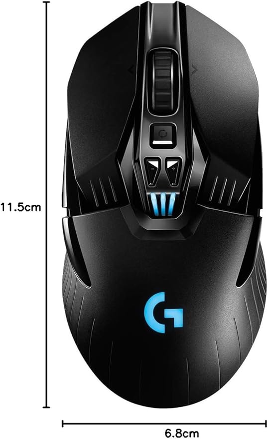 Mouse Gamer Sem Fio Logitech G903 LIGHTSPEED com RGB LIGHTSYNC, Design Ambidestro Personalizável, Sensor HERO 25K e Bateria Recarregável - Compatível com POWERPLAY