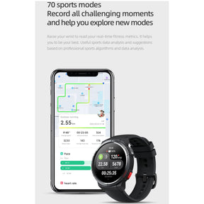 Mibro Relógio Smartwatch Mibro GS Bluetooth Tela 1.43 Preto