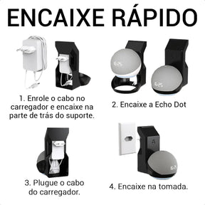 Suporte De Tomada Parede Stand Amazon Alexa Echo Dot 5