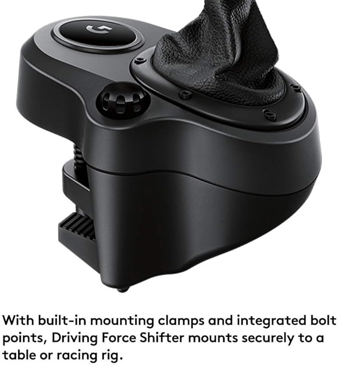 Câmbio Logitech G Driving Force - Compatível com Volantes Logitech G923, G29 e G920 para PS5, PS4, Xbox Series X|S, Xbox One e PC