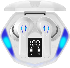 Fone de Ouvido Bluetooth Fone Sem Fio Gamer Fone Esportivo com Microfone Cancelamento de Ruido Ativo Tela LED RS-29