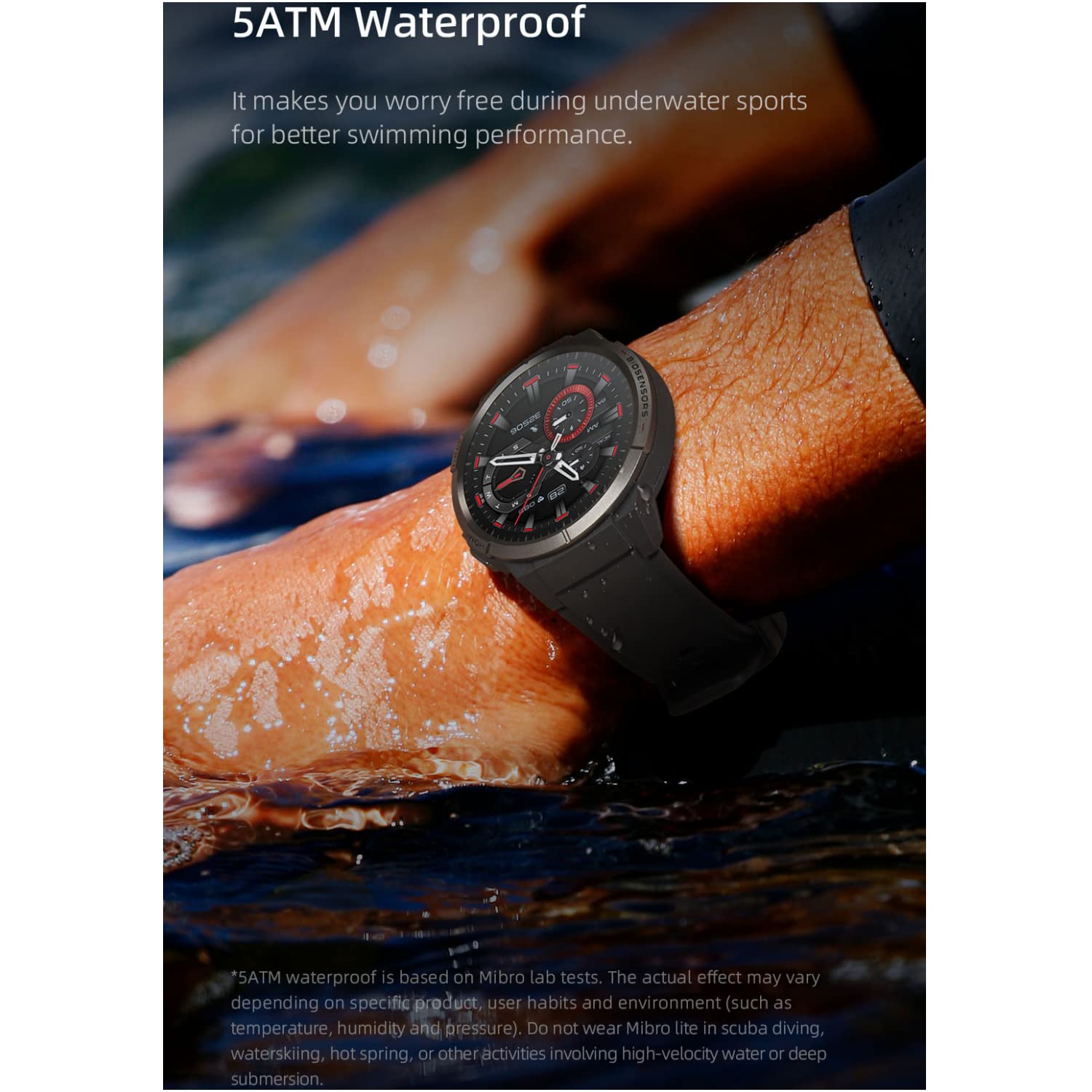 Mibro Relógio Smartwatch Mibro GS Bluetooth Tela 1.43 Preto