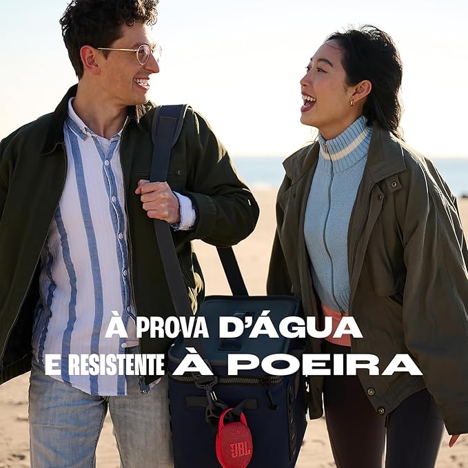 JBL, Caixa de Som, Clip 5, Bluetooth, Portátil, À Prova D'água e Poeira, Com Auracast - Preta