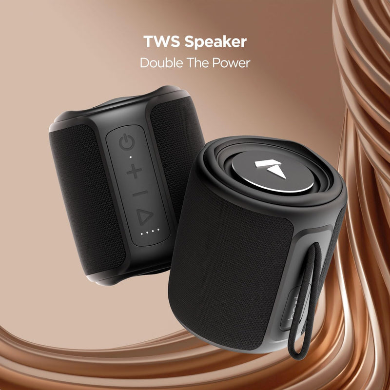 Caixa de Som Bluetooth Portátil 10W Stone 350 - boAt - PRETO