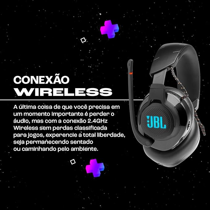 JBL, Headset Gamer, Quantum 610, Wireless - Preto
