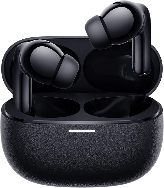 Xiaomi Redmi Buds 5 Pro, fones de ouvido Bluetooth, áudio imersivo integrado, qualidade de áudio de alta resolução, cancelamento de ruído ativo, controles de toque (Preto)