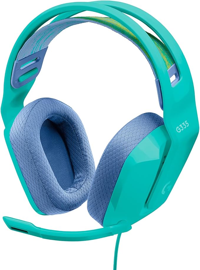 Headset Gamer Logitech G335 com Almofadas com Espuma de Memória, Design Leve e Conexão 3,5mm para PC, PlayStation, Xbox, Nintendo Switch e Mobile - Preto