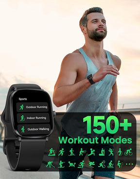 HAYLOU RS5 Smartwatch,2.01"AMOLED Display Bluetooth Telefone Chamada Relógio Inteligente para Homens e Mulheres,Duas Alças,Assistente de Voz,IP68