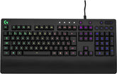 Teclado Gamer Logitech G213 com Layout ABNT2, RGB LIGHTSYNC, Controles de Mídia Dedicados, Design Durável e Resistente à Respingos
