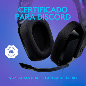 Headset Gamer Logitech G335 com Almofadas com Espuma de Memória, Design Leve e Conexão 3,5mm para PC, PlayStation, Xbox, Nintendo Switch e Mobile - Preto