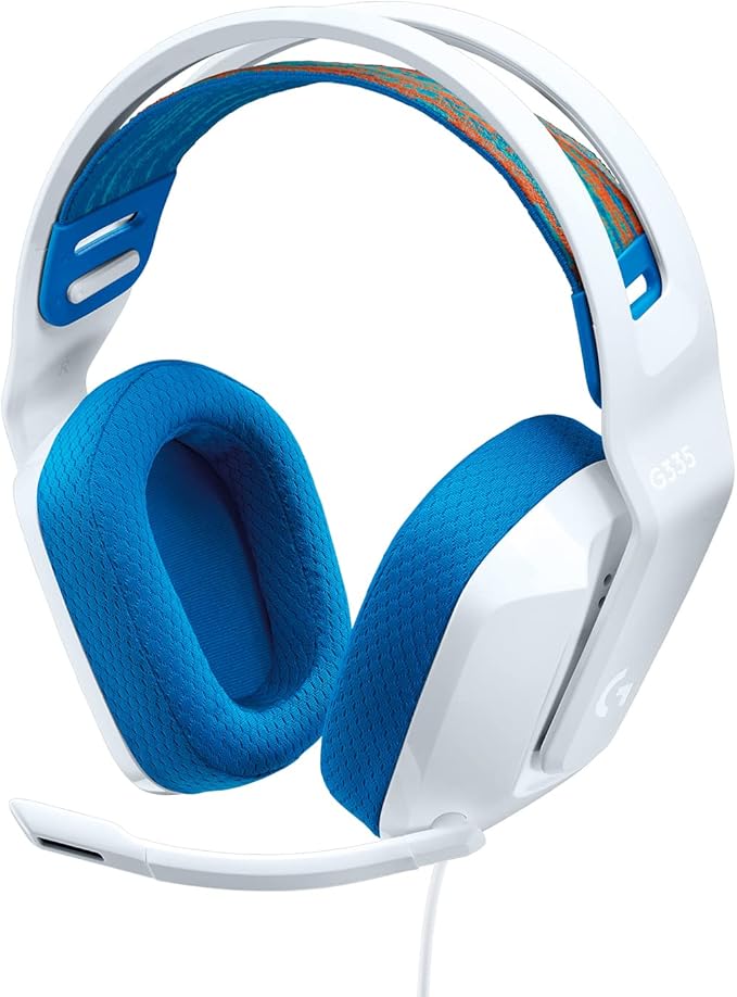 Headset Gamer Logitech G335 com Almofadas com Espuma de Memória, Design Leve e Conexão 3,5mm para PC, PlayStation, Xbox, Nintendo Switch e Mobile - Preto