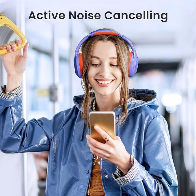 Haylou Fones de ouvido sem fio com cancelamento de ruído, S35 ANC Headphone, BLUETOOTH 5.2