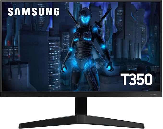 Monitor Gamer Samsung 22 Fhd, 75hz, Hdmi, Vga, Freesync, T3 Cor Dark blue gray