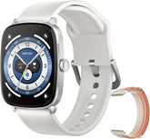 HAYLOU RS5 Smartwatch,2.01"AMOLED Display Bluetooth Telefone Chamada Relógio Inteligente para Homens e Mulheres,Duas Alças,Assistente de Voz,IP68(Branco)