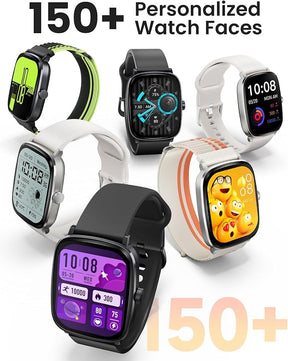 HAYLOU RS5 Smartwatch,2.01"AMOLED Display Bluetooth Telefone Chamada Relógio Inteligente para Homens e Mulheres,Duas Alças,Assistente de Voz,IP68
