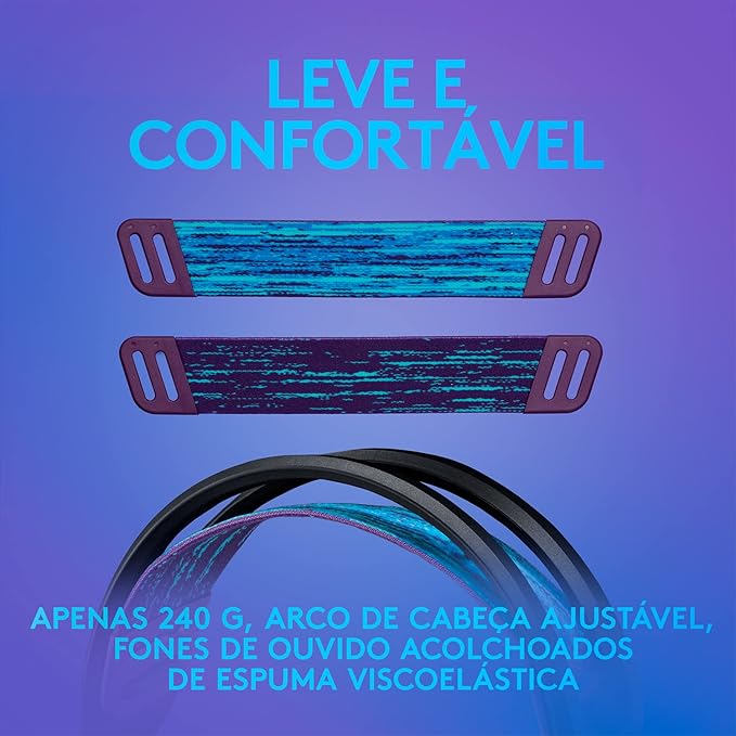 Headset Gamer Logitech G335 com Almofadas com Espuma de Memória, Design Leve e Conexão 3,5mm para PC, PlayStation, Xbox, Nintendo Switch e Mobile - Preto