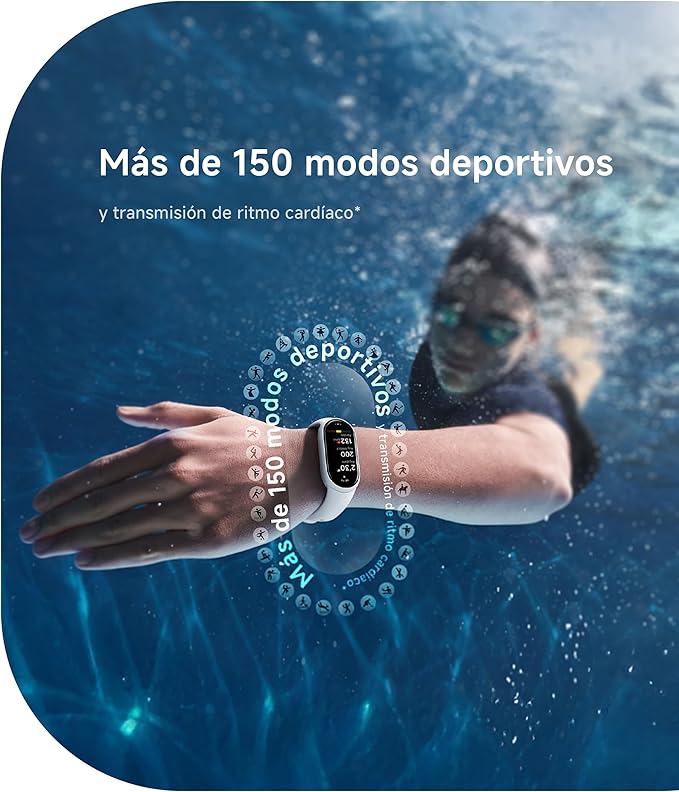 Xiaomi Mi Smart Band 10 (2025) Versão Global - Tela AMOLED de 1,75 polegadas | Vida útil da bateria de 21 dias | Tela sensível ao toque, rastreador multiesportivo, rastreador de atividades
