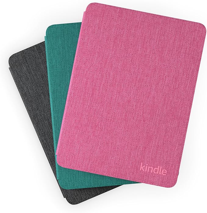 Capa de tecido para Novo Kindle Paperwhite, leve, dobrável e resistente a água – Cor Preta