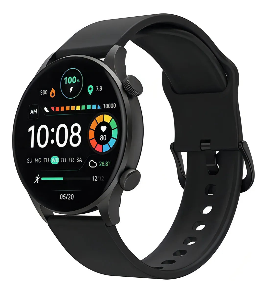 HAYLOU Solar Plus RT3 Smartwatch, 1.43 "AMOLED Display Bluetooth Telefone Chamada Relógio Inteligente para Homens e Mulheres, Exibição Sempre Ativa, Bluetooth 5.3