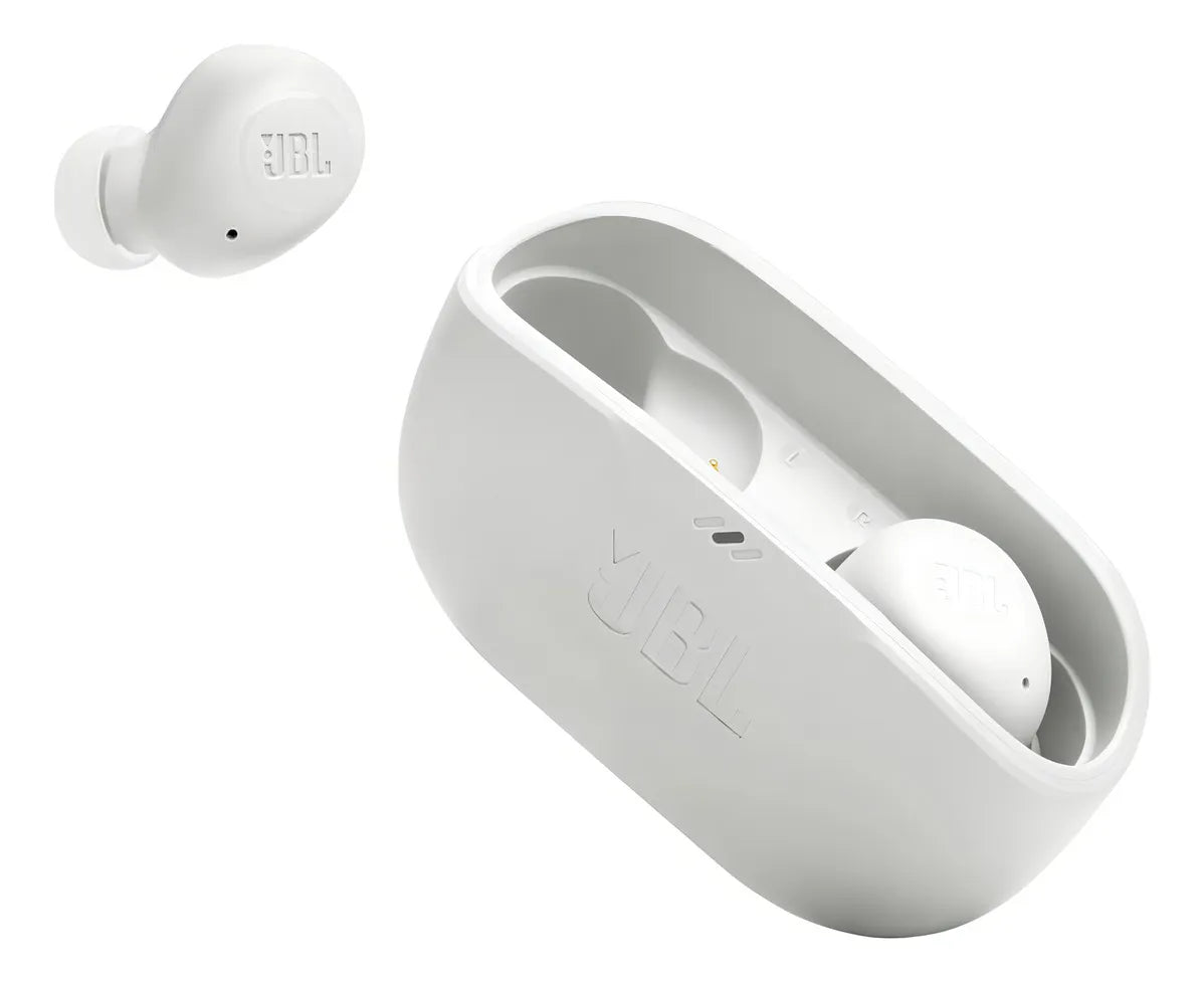 JBL, Fone de Ouvido Sem Fio, JBL, Bluetooth, Wave Buds 2, Intra Auricular, Sem Fio, Resistente À Água e Poeira - Branco