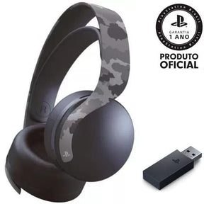 Playstation Headset sem fio PULSE 3D, Modelo: CFI-ZWH1R06, Cor: Cinza