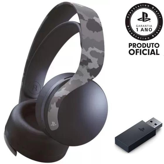Playstation Headset sem fio PULSE 3D, Modelo: CFI-ZWH1R06, Cor: Cinza