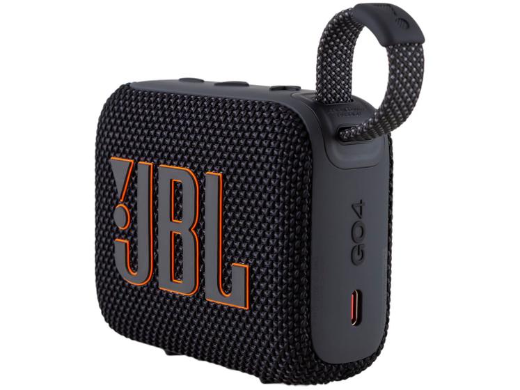 JBL, Caixa de Som, JBL, Go 4, Bluetooth, Portátil, Auracast, À Prova D'água e Poeira - Preta